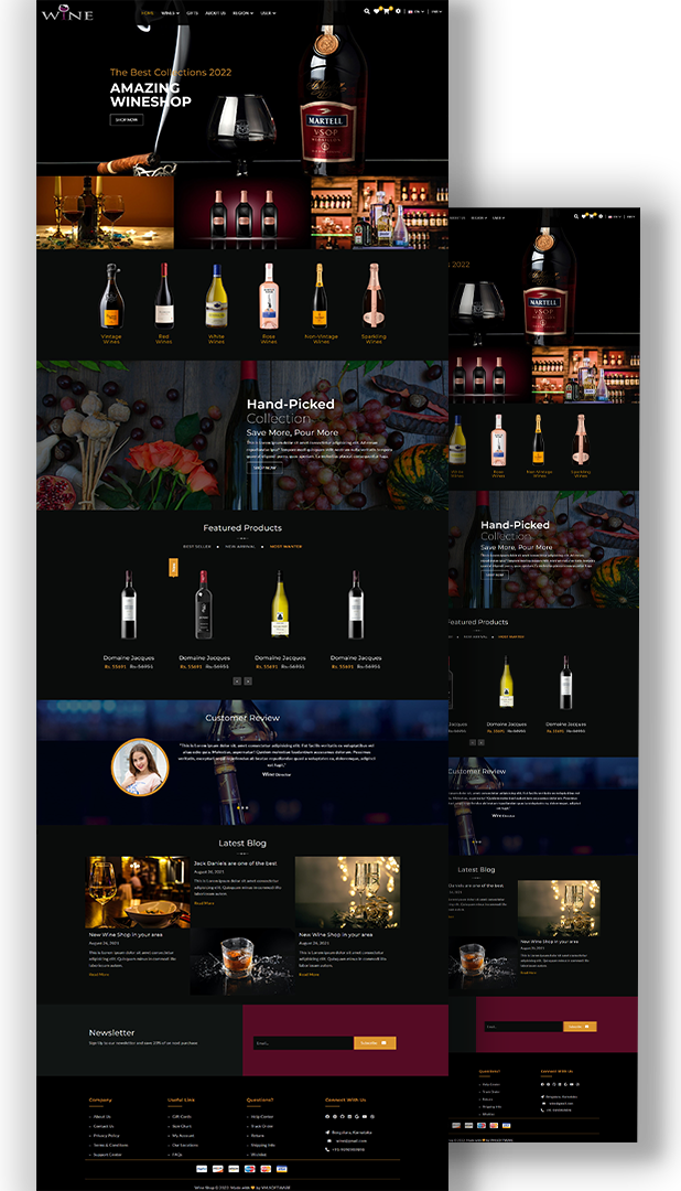 Wine Shop Template