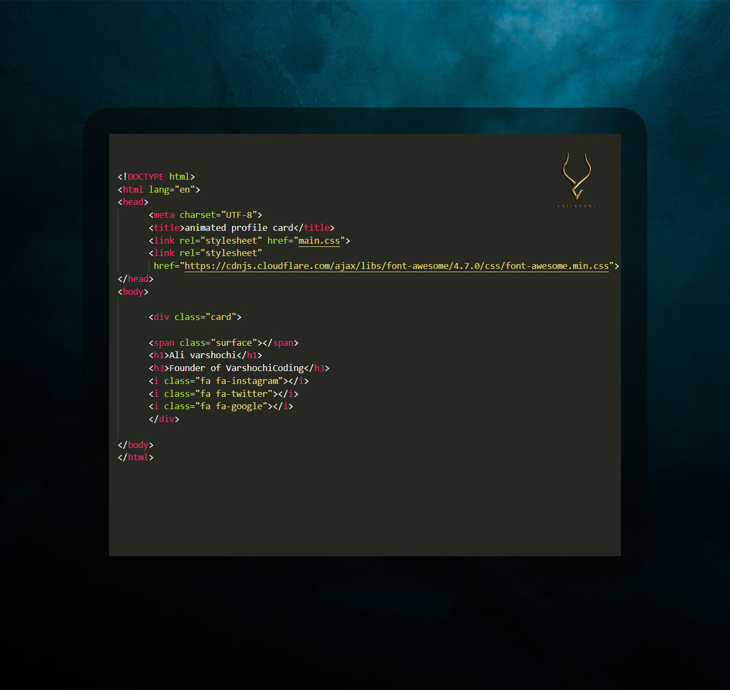 Animated Profile Card