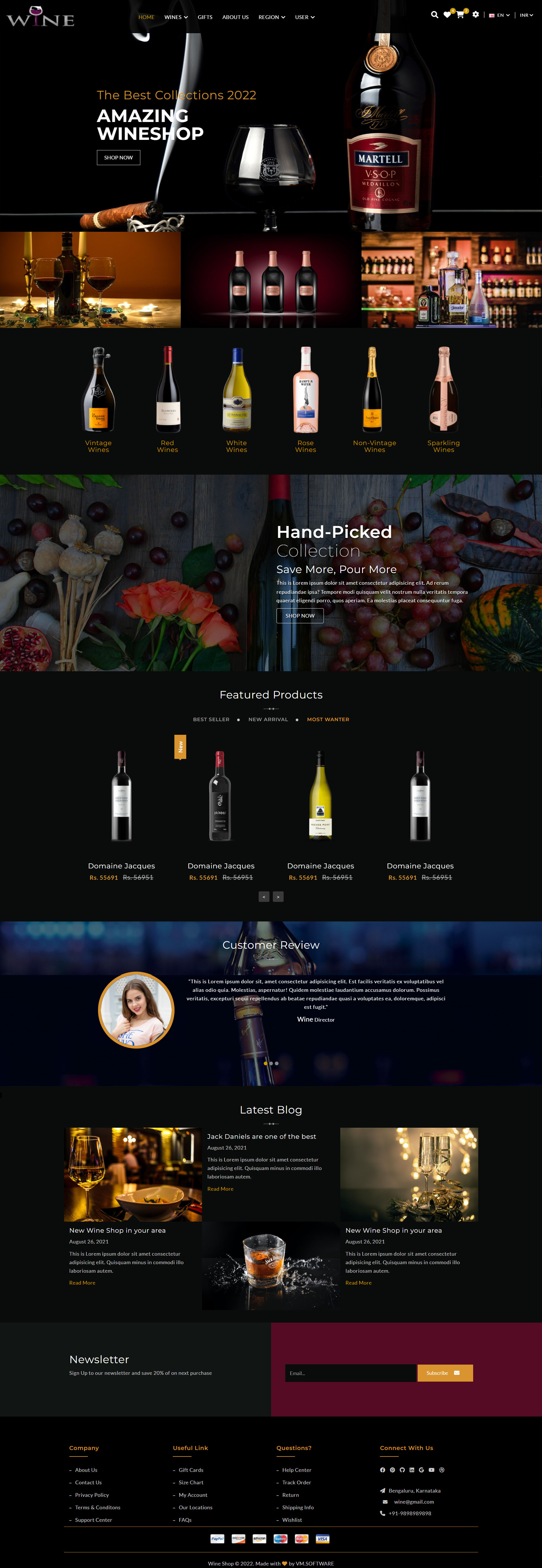 Wine Shop Template