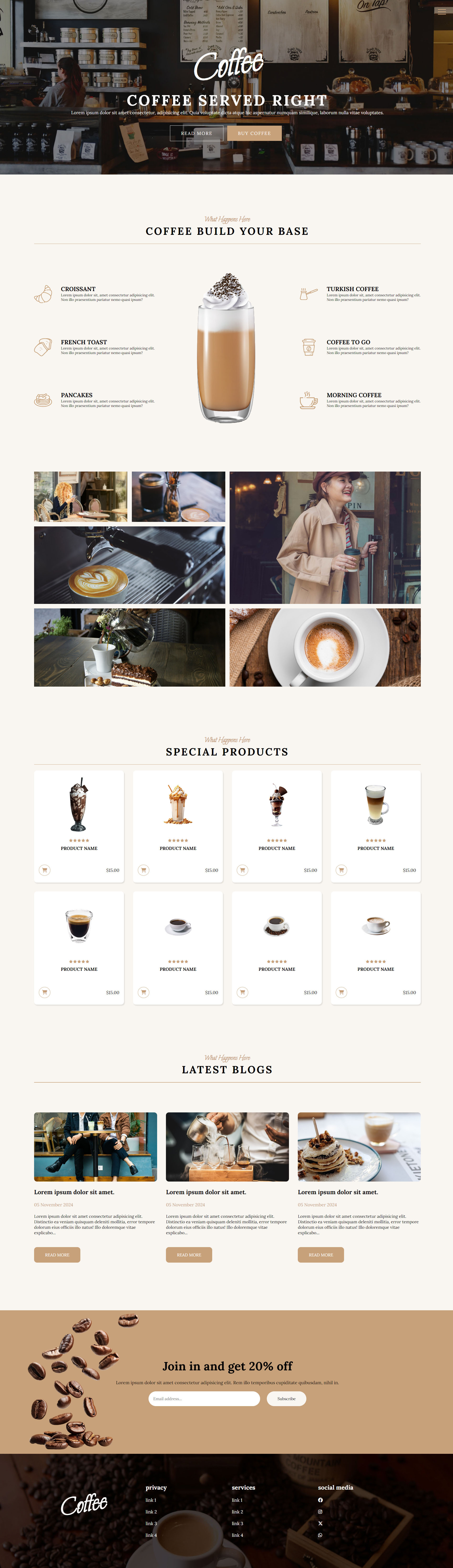 Cafe Template