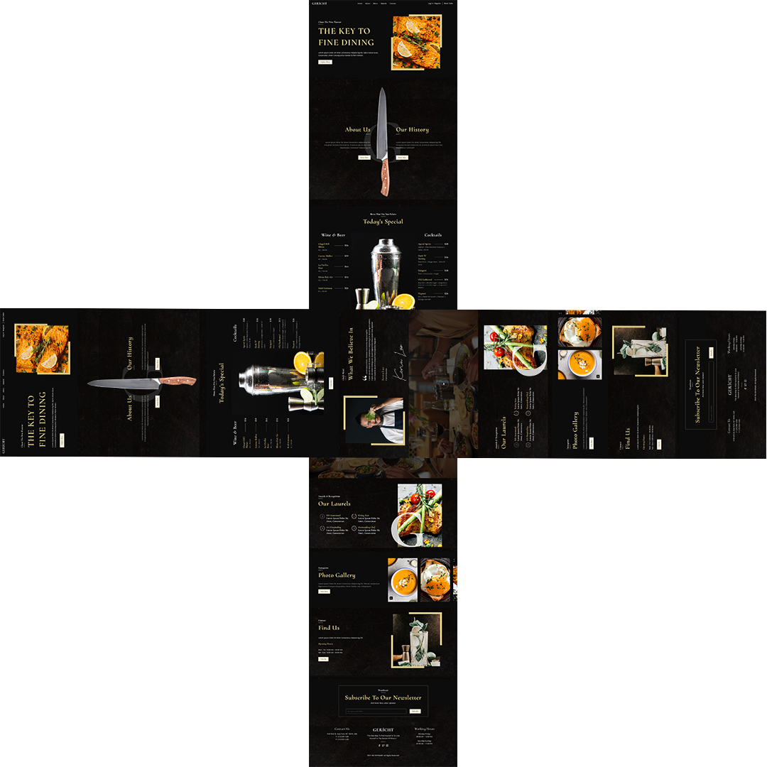 GERICHT DINNING TEMPLATE